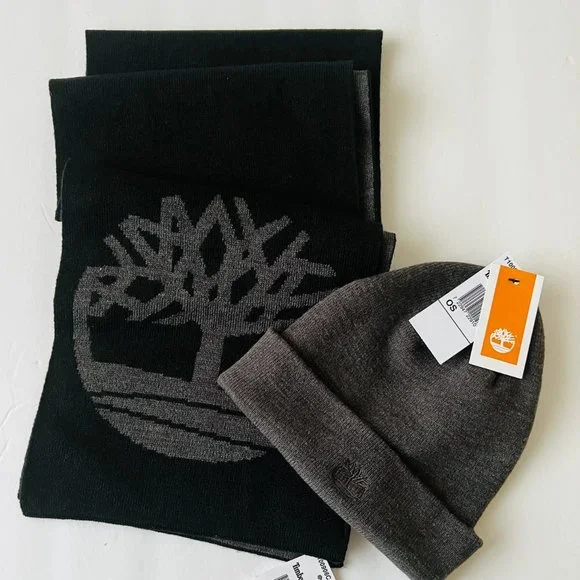 Timberland Accessories Timberland Mens Hat Scarf Set Nwt - Main Image